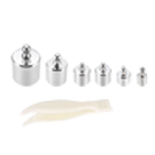 Grammo Peso Taratura Set 5g 10g 20g 50g 100g M2 Precisione Acciaio Cromato
