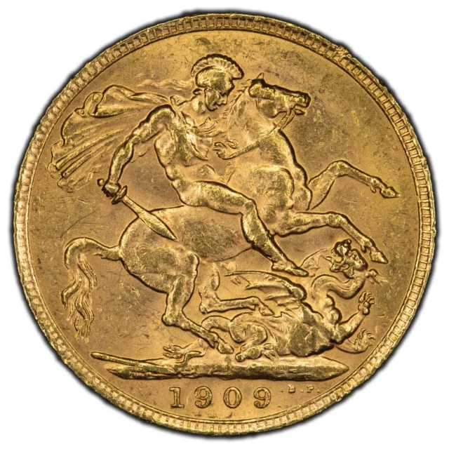 1909 Great Britain Sovereign Gold Coin