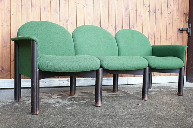 IN Attesa Di Banco Divano Retrò 70er Panchina Sala D'Attesa Imbottita Vintage