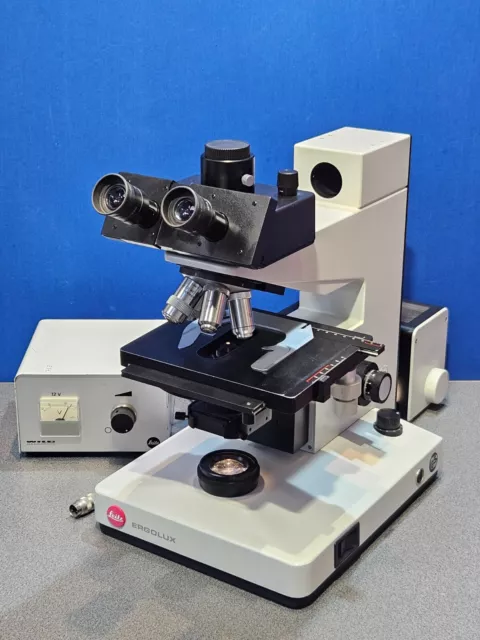 Leitz ERGOLUX Mikroskop Durchlicht mit Auflicht Option 1A Zustand
