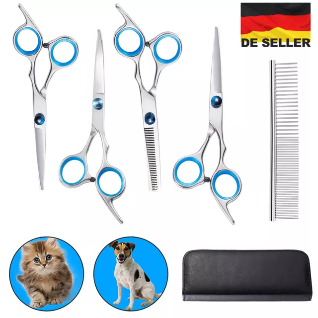 Profi Grooming Set Hundeschere Fellschere Pfotenschere Hunde Haarschere Schere