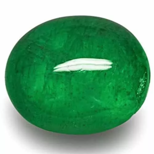 ZAMBIA Emerald 3.59 Cts Natural Untreated Deep Green Oval