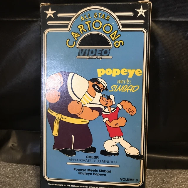 VINTAGE POPEYE ALL Star Cartoons VHS Video tape Vol 3 £5.92 - PicClick UK