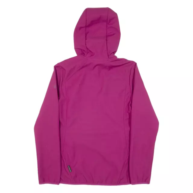 JACK WOLFSKIN FLEECE Lined Womens Rain Jacket Pink Hooded UK 8 £45.99 ...