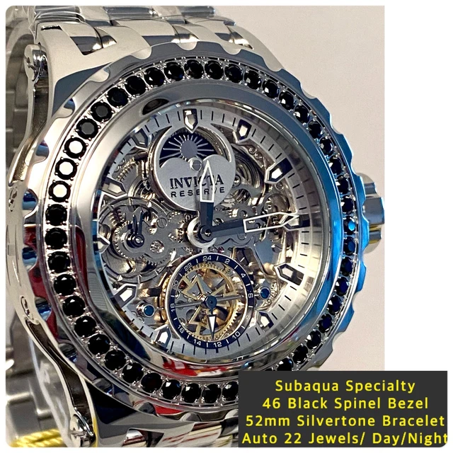 23919 INVICTA 52MM Subaqua Swiss Parts Chronograph BLK Dial SS Bracelet Watch 248.79 PicClick