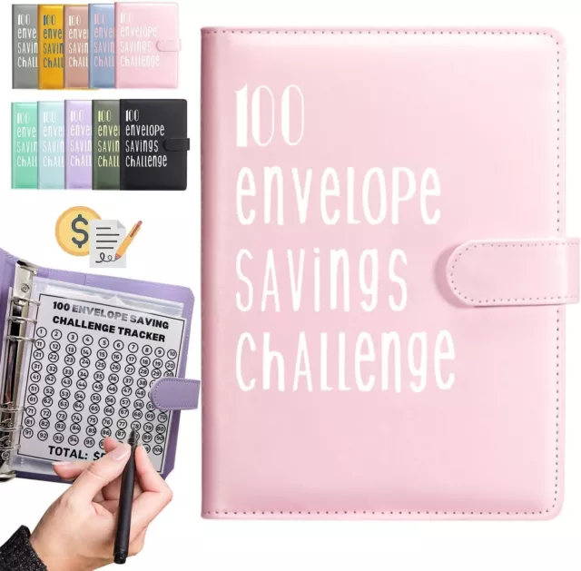 100 Days Envelope Challenge Binder Savings Challenge Book Planner Budget Binder