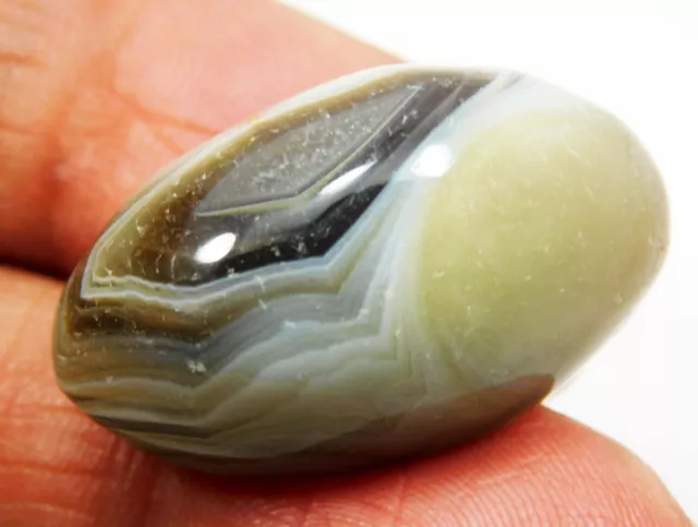 35.80 Ct. CERTIFIED UNIQUE ISLAMIC  NATURAL EYE AGATE SULEMANI HAKIK AQIQ GEMS