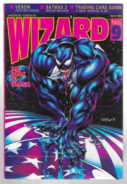 Wizard Magazine #9 (1992) Venom Batman 2 Bart Sears Wittman FN or Better