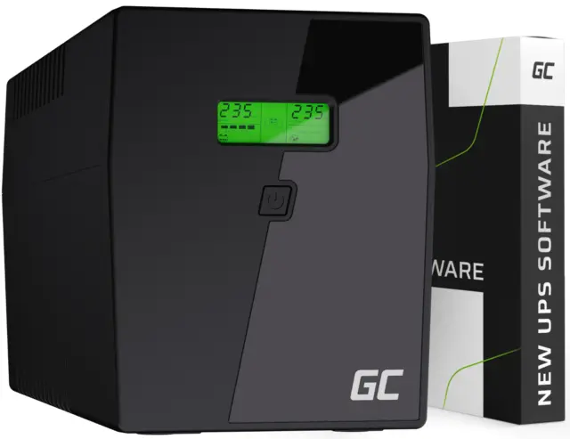 Green Cell SAI 2000VA 1400W Sistema de alimentación ininterrumpida UPS AVR LCD