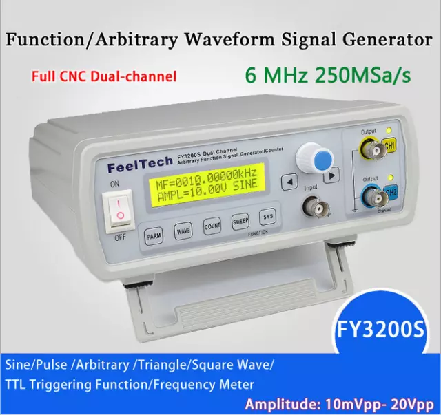 3200S 6MHz High Frequency Generator Digi-DDS Signal Source Arbitrary Waveform