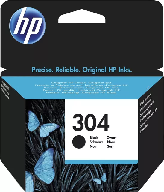 HP 304 Nero, N9K06AE, Cartuccia Originale HP x