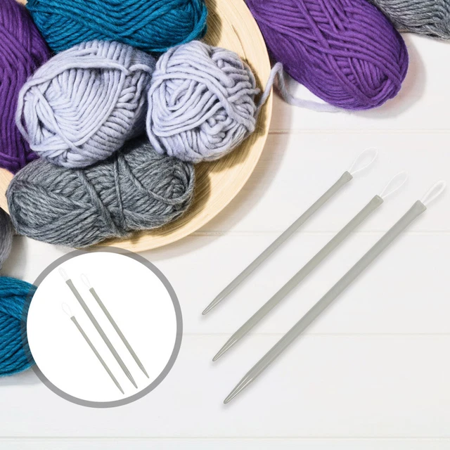 6 un. agujas de lana hilos de lana - rosca a mano agujas de coser suministros de costura