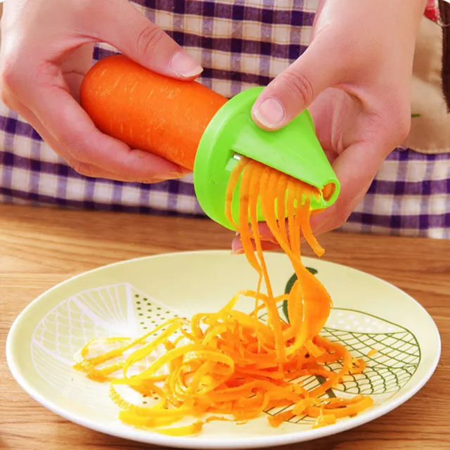 Vegetable Cutter Spiral Funnel Cucumber Carrot Slicer Grater Shredder Tool