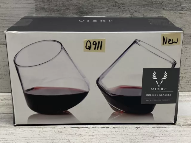 Rolling Wine Glasses, Set Of 2 