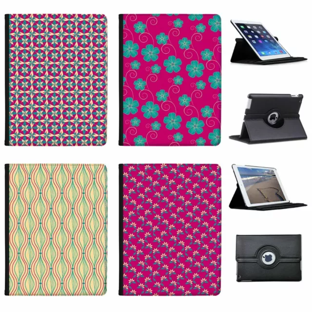 Pink Extravaganza Folio Cover Leather Case For Apple iPad