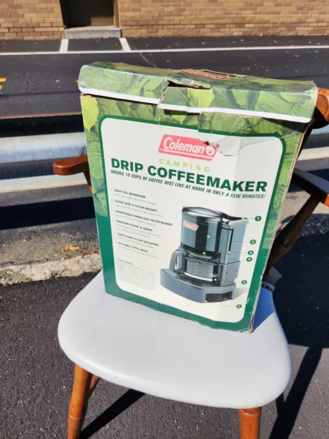COLEMAN CAMPING PORTABLE Drip Brew 10 Cup Coffee Cocoa Maker Nice Condition  $50.00 - PicClick