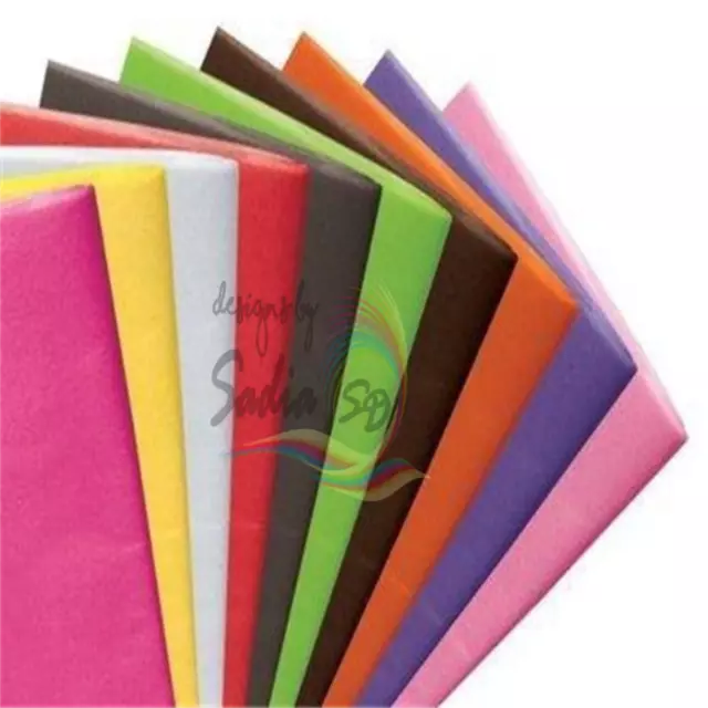 Large 50cm X 75cm Sheets Tissue Paper High Quality Acid Free Assorted Colours