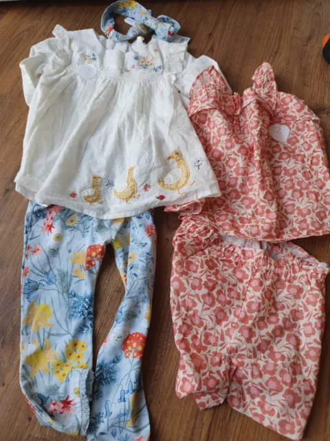 2 x Next Baby Girl 3 Piece & 2 Piece outfit 18 - 24 Months