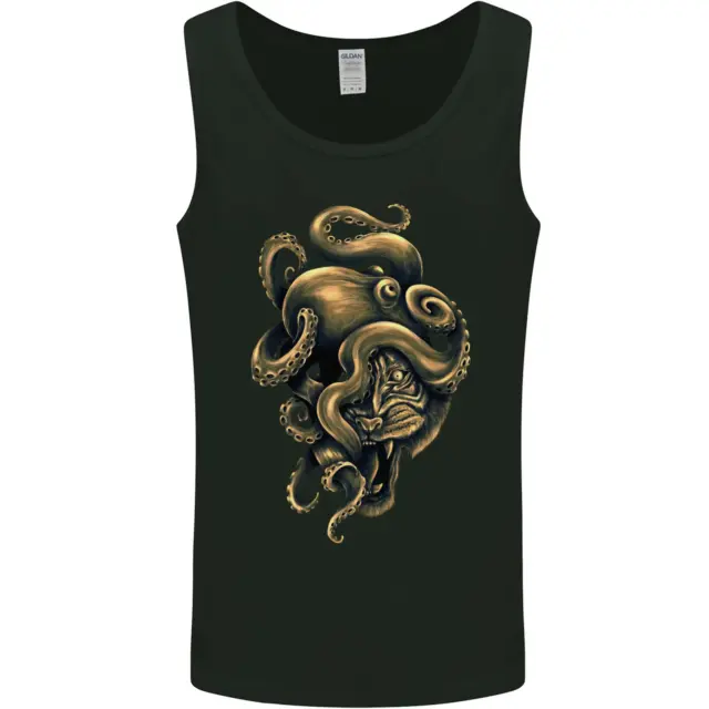 Octiger Octopus Kraken Cthulhu Tiger Mens Vest Tank Top