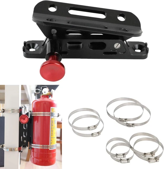 Quick Release Aluminum Roll Bar Fire Extinguisher Mount Holder For Jeep Wrangler