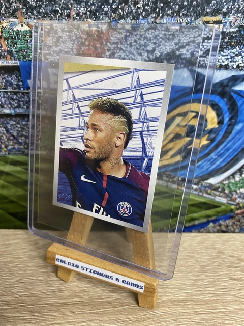 Panini Foot France 2017/18 Neymar Jr Sticker Paris Saint Germain PSG Rare #390