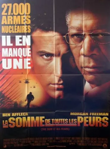 THE SUM OF ALL FEARS - B.Affleck - 47x 63 FRENCH POSTER