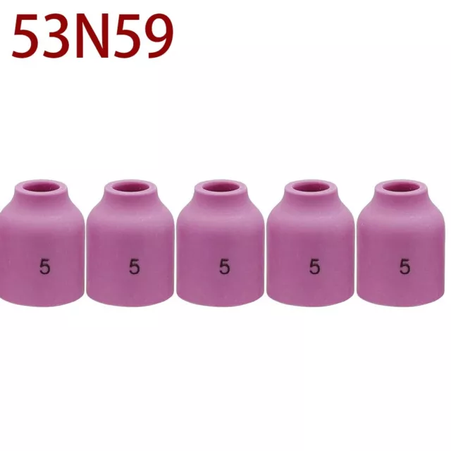 Heavy duty 5PK TIG Gas Lens Alumina Nozzle Ceramic Cup for TIG Welding Torch