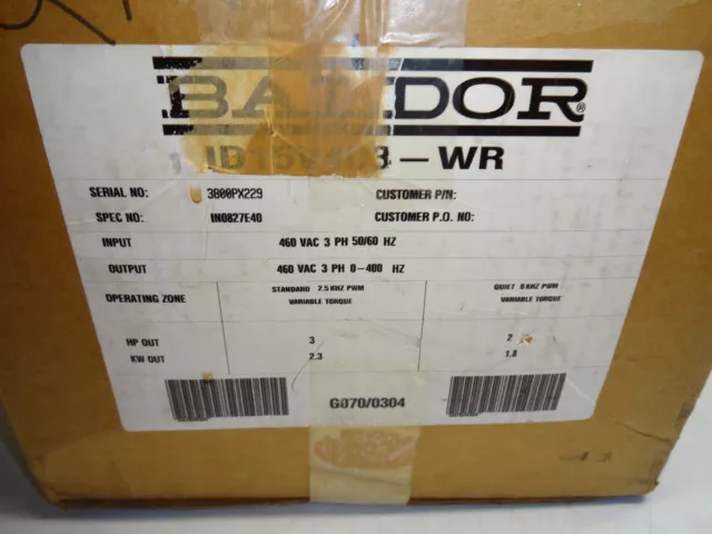 NEW Baldor Reliance ID15V403-WR VFD 2