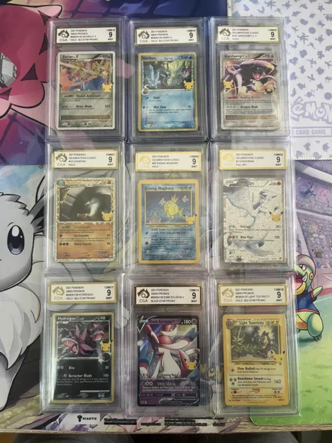 Pokemon Celebrations Graded 9 X 9 Cards Total All Mint