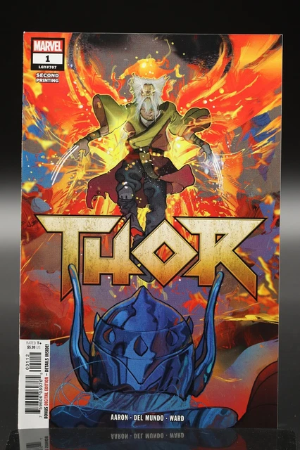 Thor (2018) #1 2nd Print Michael Del Mundo Art Jason Aaron Juggernaut NM-