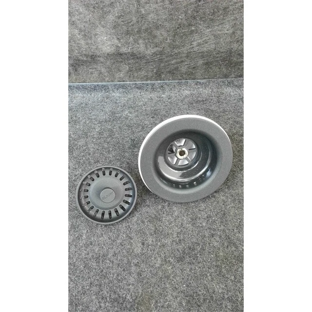 Elkay LKQS35BK Polymer Disposer Flange Basket Strainer Black Stainless Steel