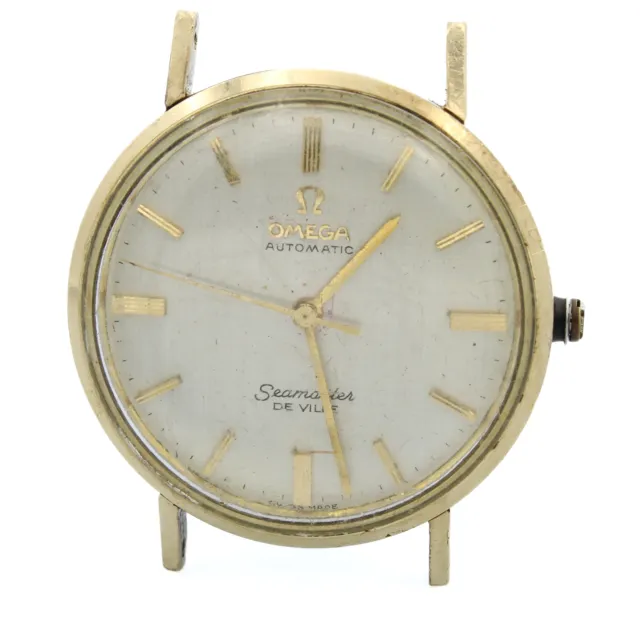 Vintage Omega Seamaster De Ville Wristwatch Automatic Silver Dial 34mm #WB575-10