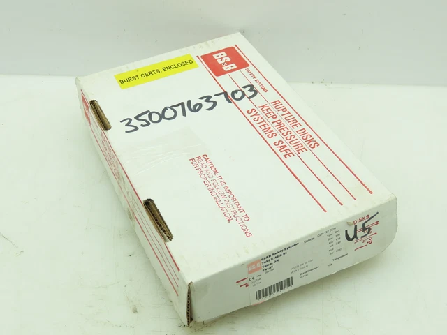 BS&B Safety Systems 1172579,BIN;DV-U-05 Rupture Disk 3" Type DV 15 PSIG @ 150°F