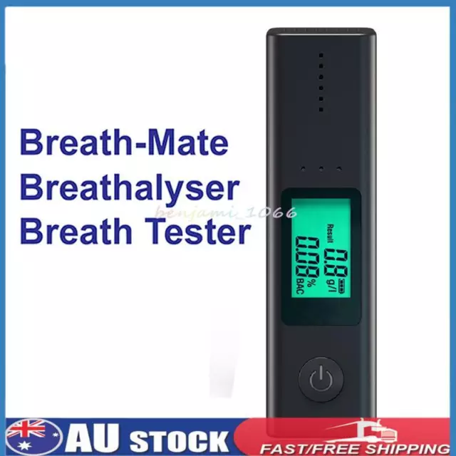 LCD Breathalyzer Professional Grade Accuracy Portable Breath Alcohol Tester BAC