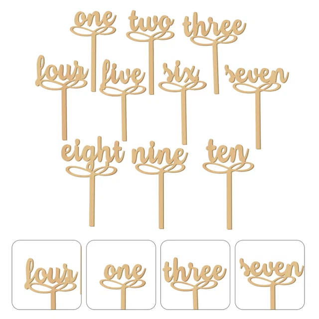 Números de mesa de madera 1-10 mesa de boda números números de tabla rostica para