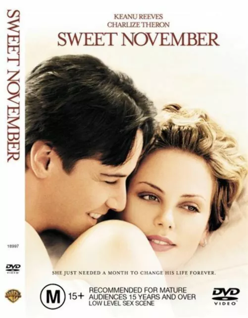 Sweet November region 4 DVD (2001 Keanu Reeves / Charlize Theron drama movie)