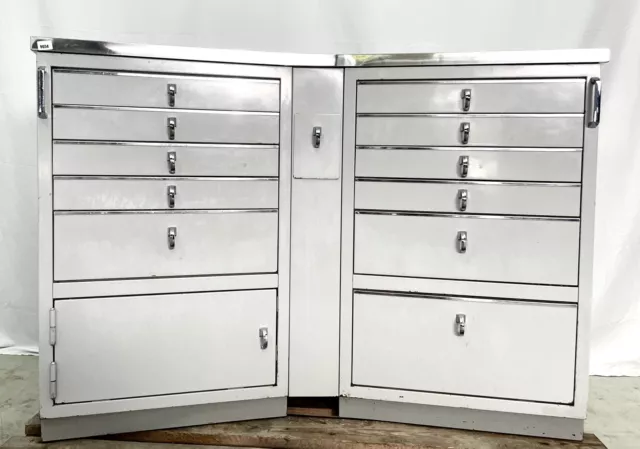 BAISCH Arztschrank Rollschrank Instrumentenschrank Bauhaus Rarität shabby