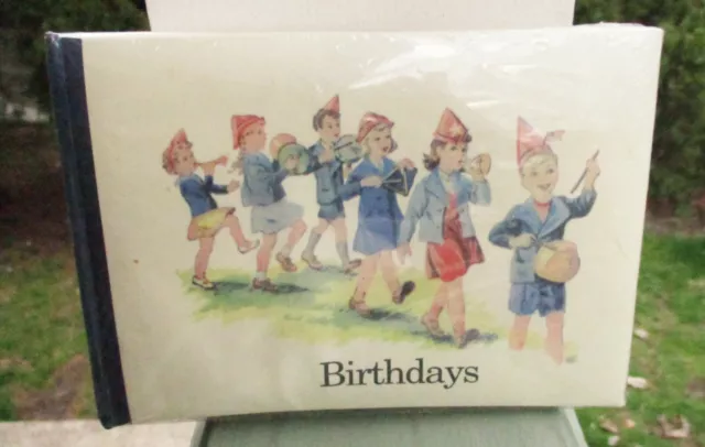 Álbum de fotos retro de fiesta de cumpleaños banda de marcha infantil nuevo stock antiguo en envoltura retráctil
