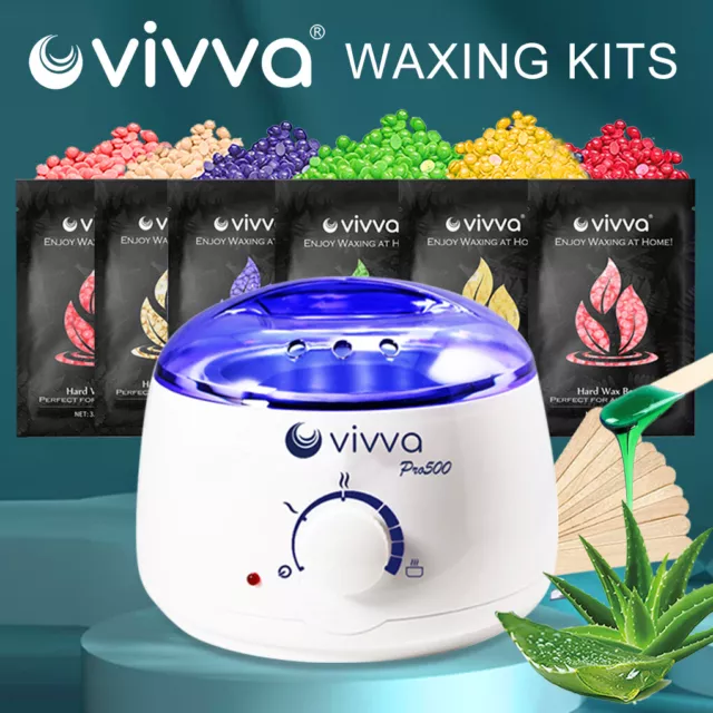 VIVVA Wax Pot Wax Warmer Hard Wax Bean Body Remover Heater Waxing Machine Kit