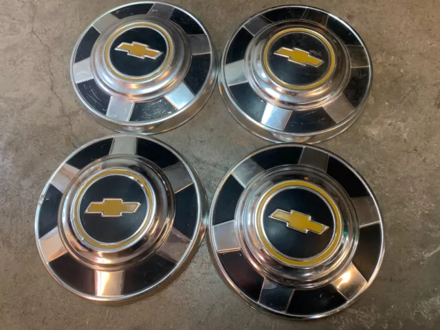 1973-1987 Chevrolet Truck 3/4 and 1 Ton Poverty Hub Caps Set of 4 C20 and C30