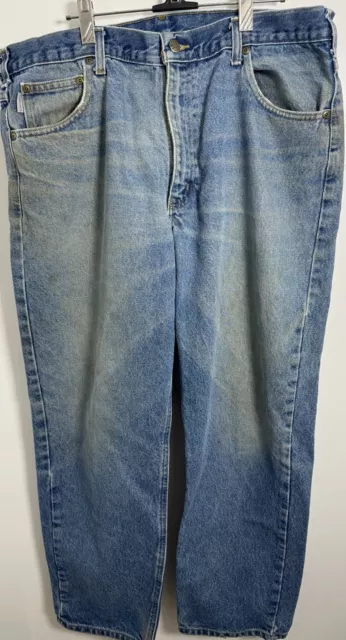 Carhartt Vintage Carpenter blaue Herrenjeans markiert W38 Zoll/L30 Zoll