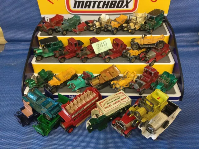 Matchbox Models Of yesteryear. Job Lot (249) Junk/scrap/parts Cars, Lesney, Moy