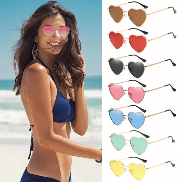 Frame Heart-Shaped Glasses Women Heart Sunglasses Polarized Glasses Eyewear