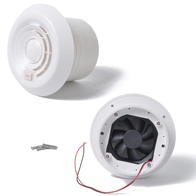 12V VOLT RV Camper Caravan Trailer Boat Roof Ventilation Fan Adjustable ...