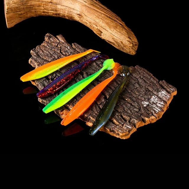 capucin Appâts pour vers de pêche Leurre en plastique souple Queue en T simple