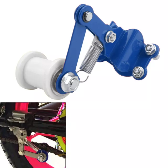 Blue Chain Tensioner Roller Adjuster For 50cc-500cc Motorcycle ATV Dirt Bike
