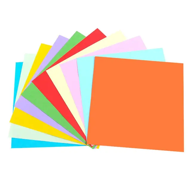 15cm x 15cm 100pcs Square Origami Folding Paper DIY Crafts Tools Mix 10 Colour A 2