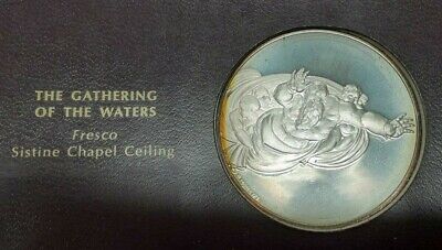 Franklin Mint Genius of Michelangelo PF .925 Silver Medal-Gathering of Waters
