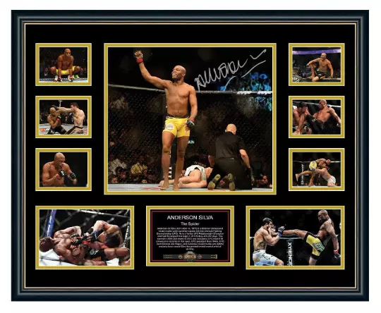 Anderson Spider Silva UFC Signed Limited Edition Framed Memorabilia