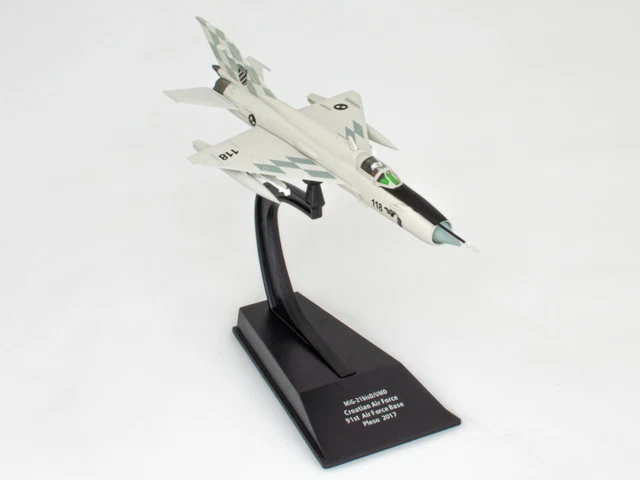 Luwecf J35 Flugzeugmodell 1:100 | Deko Für Regal & Vitrine | Mit Ständer